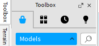 Learn Roblox: Locating the Toolbox Window